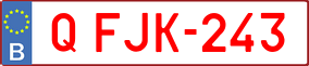 Trailer License Plate